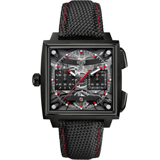 Zegarek męski TAG Heuer Monaco Evergraph automatyczny 40mm Tytan Black DLC
