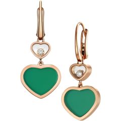 Kolczyki Chopard Happy Hearts, różowe złoto