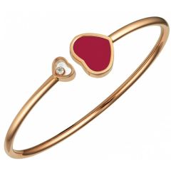 Bransoletka Chopard Happy Hearts różowe złoto 17 cm