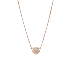 Naszyjnik Chopard Happy Diamonds różowe złoto diamenty