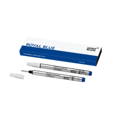 Wkłady do finelinera Montblanc niebieskie (Royal Blue) 2 szt. B (Broad) LeGrand
