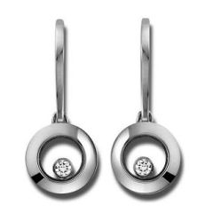 Kolczyki Chopard Happy Diamonds białe złoto diamenty