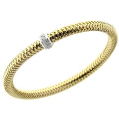 Bransoletka Roberto Coin Primavera diamenty białe i żółte złoto