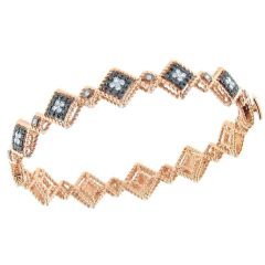 Bransoletka Roberto Coin Palazzo Ducale, białe i różowe złoto