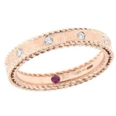 Pierścionek Roberto Coin Princess, różowe złoto, rozmiar 13