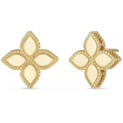 Kolczyki Roberto Coin Princess Flower żółte złoto