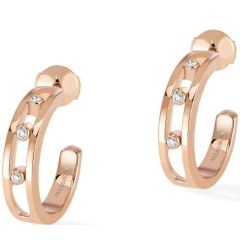 Kolczyki Messika Move Classique różowe złoto