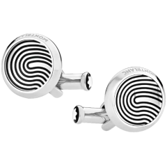 Spinki do mankietów Montblanc z motywem odcisku palca