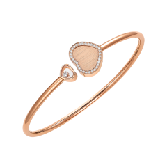 Bransoletka Chopard x 007 Happy Hearts Golden Hearts różowe złoto 17 cm