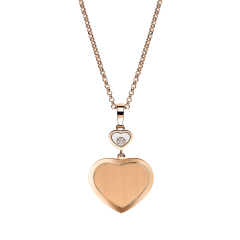 Naszyjnik Chopard x 007 Happy Hearts Golden Hearts różowe złoto 45 cm