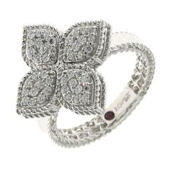 Pierścionek Roberto Coin Princess Flower, białe złoto, rozmiar 16