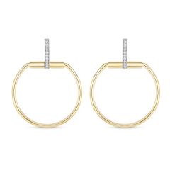 Kolczyki Roberto Coin Classique Parisenne, żółte złoto