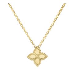 Naszyjnik Roberto Coin Princess Flower żółte złoto 45 cm