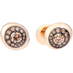 Kolczyki Pomellato Nuvola różowe złoto diamenty