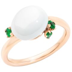 Pierścionek Pomellato Capri różowe złoto (Tsaworyt) rozmiar 10