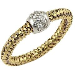 Pierścionek Roberto Coin Primavera żółte złoto 14