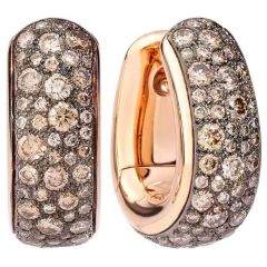 Kolczyki Pomellato Iconica różowe złoto diamenty