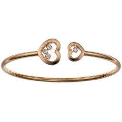 Bransoletka damska Chopard Happy Diamonds różowe złoto diamenty 15 cm