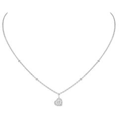 Naszyjnik Messika Joy Coeur białe złoto diament 42 cm