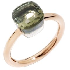 Pierścionek Pomellato Nudo różowe złoto Prasolit rozmiar 16