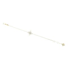 Bransoletka Roberto Coin Princess Flower żółte złoto 18 cm