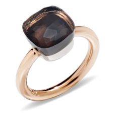 Pierścionek Pomellato Nudo różowe złoto Kwarc rozmiar 13