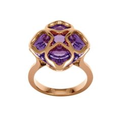 Pierścionek Chopard Imperiale różowe złoto Ametyst rozmiar 19