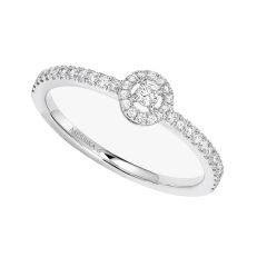 Pierścionek Messika Joy Coeur białe złoto diamenty rozmiar 18