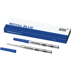 Wkłady do długopisu Montblanc niebieskie (Royal Blue) 2 szt. F (Fine)