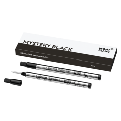 Wkłady do pióra kulkowego Montblanc czarne (Mystery Black) 2 szt. F (Fine) LeGrand