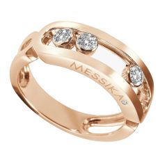 Pierścionek Messika Move Classique różowe złoto diamenty rozmiar 13