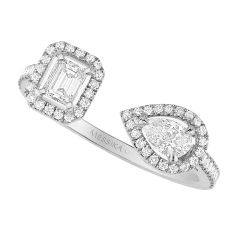 Pierścionek Messika My Twin białe złoto diamenty rozmiar 13