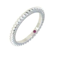 Pierścionek Roberto Coin Wedding Band białe złoto rozmiar 12