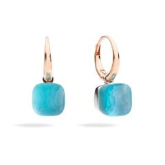 Kolczyki Pomellato Nudo różowe złoto Topaz