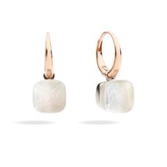 Kolczyki Pomellato Nudo różowe złoto Kwarc