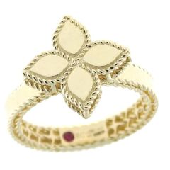 Pierścionek Roberto Coin Princess Flower żółte złoto rozmiar 12