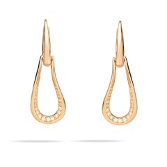 Kolczyki Pomellato Fantina różowe złoto diamenty