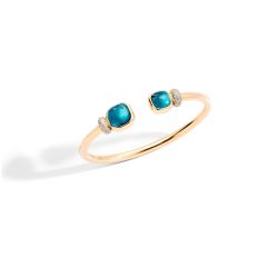 Bransoletka damska Pomellato Nudo różowe złoto Topaz rozmiar 16 cm