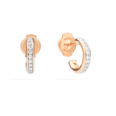 Kolczyki Pomellato Iconica różowe złoto diamenty