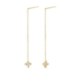 Kolczyki Roberto Coin Carousel żółte złoto diamenty