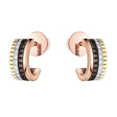 Kolczyki Boucheron Quatre złoto diamenty ceramika