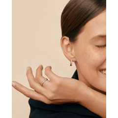 Kolczyki Boucheron Quatre złoto diamenty