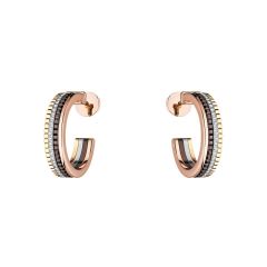 Kolczyki Boucheron Quatre złoto diamenty PVD