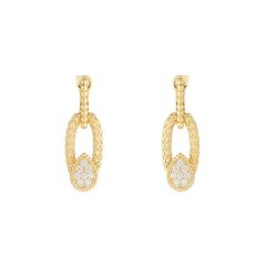 Kolczyki Boucheron Serpent Bohème Vintage żółte złoto diamenty