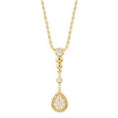 Naszyjnik Boucheron Serpent Bohème Solarité żółte złoto diamenty 40 cm