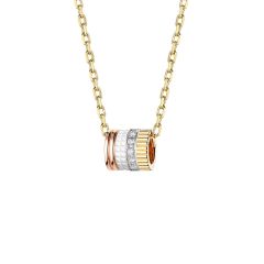 Naszyjnik Boucheron Quatre White Edition złoto diamenty Ceramika 45 cm