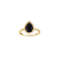 Pierścionek Boucheron Serpent Bohème żółte złoto diamenty onyx rozmiar 14