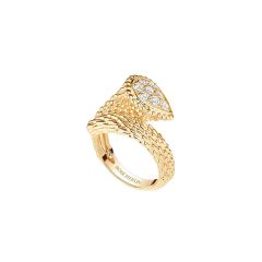 Pierścionek Boucheron Serpent Bohème żółte złoto diamenty rozmiar 14