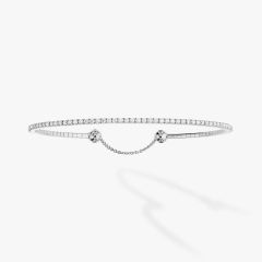 Bransoletka Messika Skinny rozmiar M białe złoto