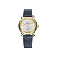 Zegarek damski Chopard Happy Sport automatyczny żółte złoto diamenty 33mm